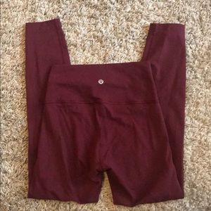 Lululemon maroon leggings